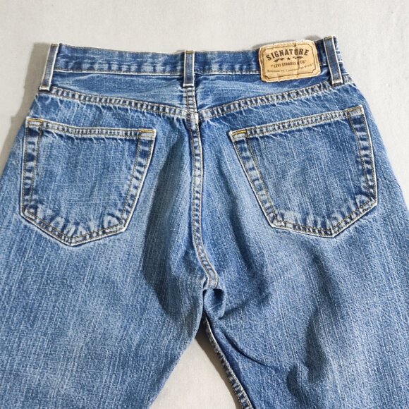 Signature by Levi Strauss jeans men's  W31/L30 medium washed denim blue Regular - Picture 4 of 14
